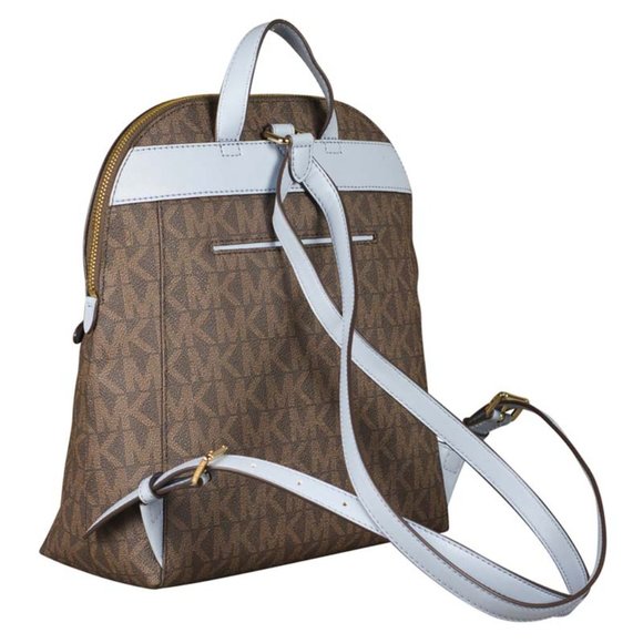 Michael Kors Medium Dallas Slim Backpack in Pale Blue - Picture 2 of 2